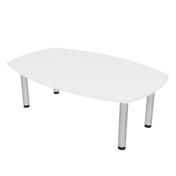 45 in W, 72 in L, 29 in H, Engineered Wood Top, White